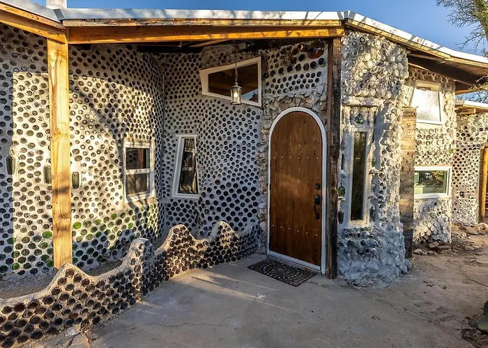 Enchanting Earth House With Kaleidoscope Glass Walls Near Saguaro National Park In Tucson, Arizona *