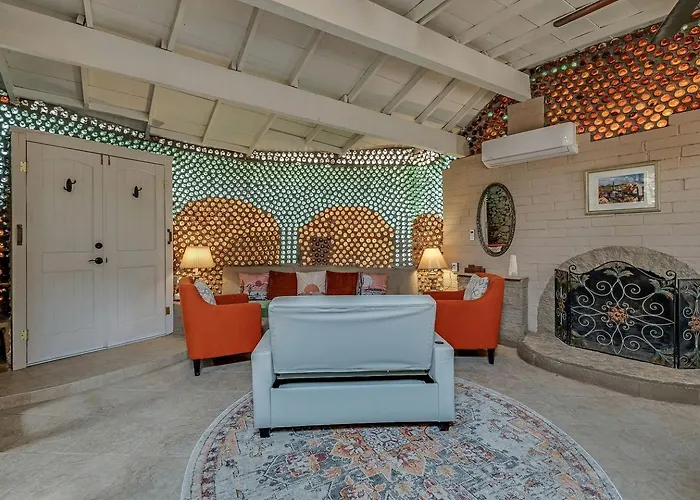 Enchanting Earth House With Kaleidoscope Glass Walls Near Saguaro National Park In Tucson, Arizona * Tucson